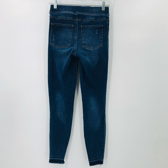 Spanx Distressed Ankle Skinny Jeans in Medium Wash Size Small - Picture 7 of 11